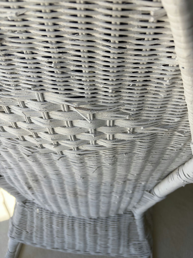 White Wicker Rocking Chair - image 13 of 14