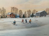 Alan Kingsland Large Framed Hockey Scene, Limited Edition Print - thumbnail 5 of 6