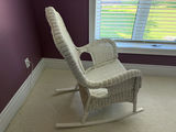 White Wicker Rocking Chair - thumbnail 11 of 14