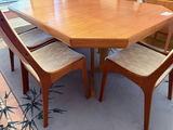 MCM Solid Wood Dining Suite - Table & 6 Chairs - thumbnail 14 of 17
