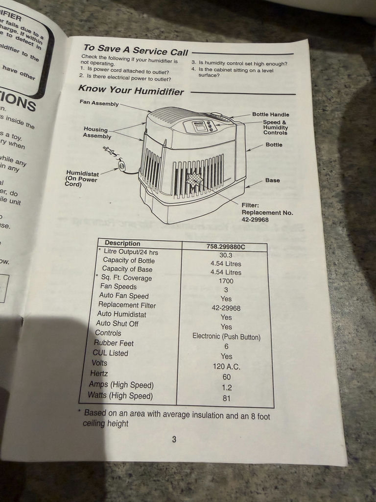 Kenmore Quiet Comfort Humidifier - image 10 of 10