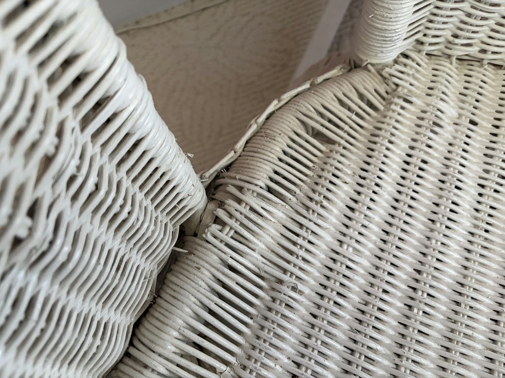 White Wicker Rocking Chair - image 8 of 14