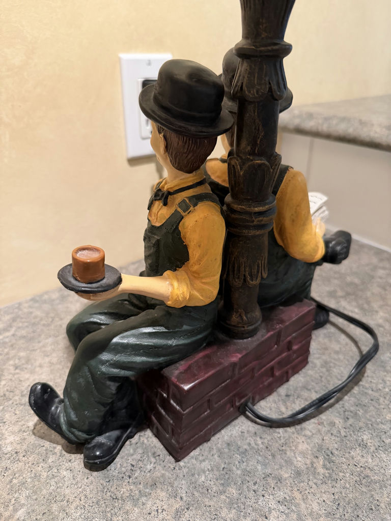 Vintage Laurel And Hardy Table Lamp - image 5 of 8
