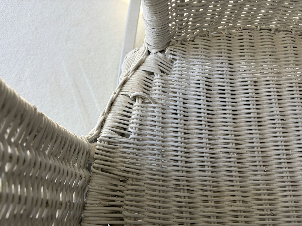 White Wicker Rocking Chair - image 6 of 14