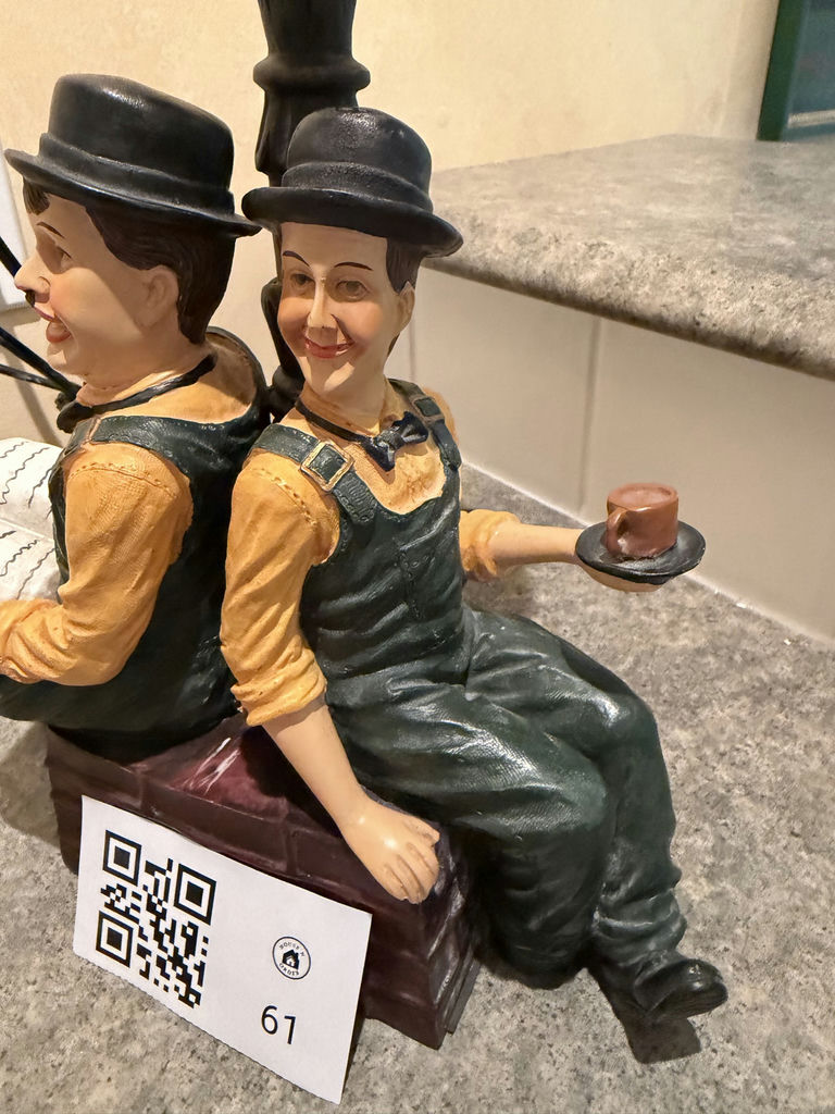 Vintage Laurel And Hardy Table Lamp - image 3 of 8