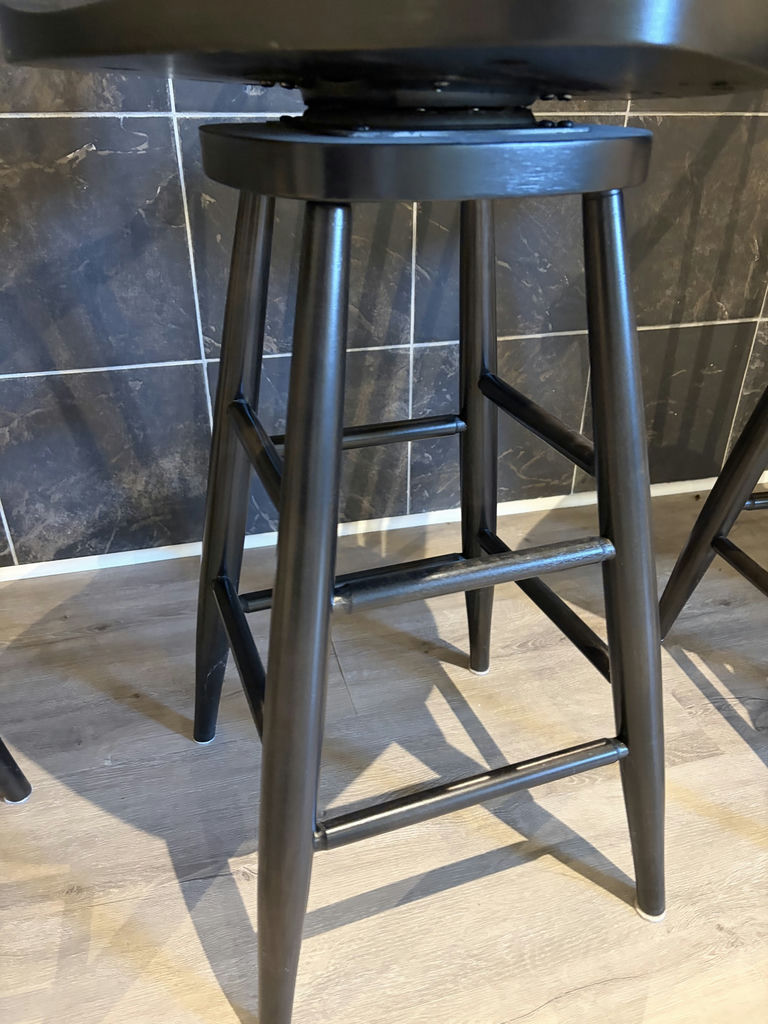 Three Swivel Bar Stools - image 7 of 8