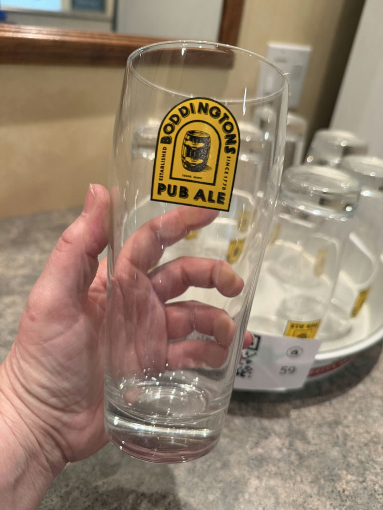 Boddington’s Pub Ale Glasses & Stella Artois Tray - image 2 of 7