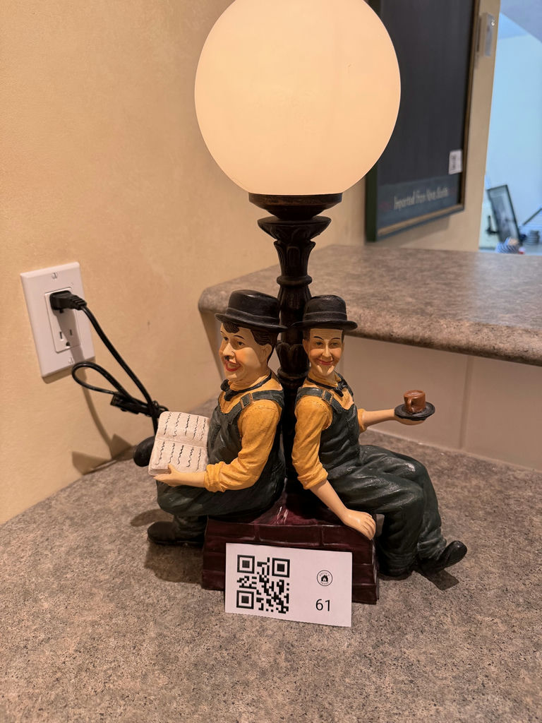 Vintage Laurel And Hardy Table Lamp - image 1 of 8
