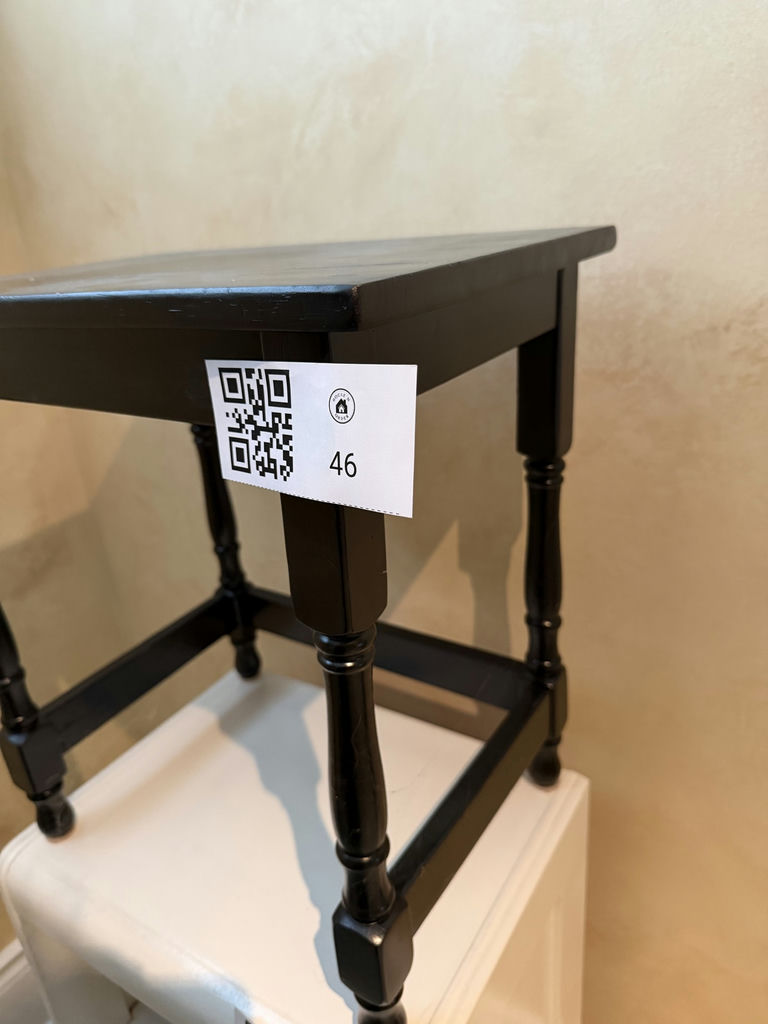 Small Black Painted Table - image 2 of 4