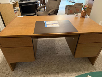 Double Pedestal Desk - Image 1 of 7