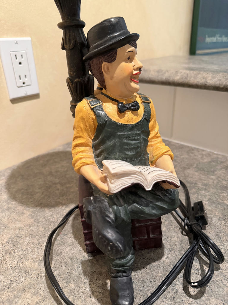 Vintage Laurel And Hardy Table Lamp - image 7 of 8