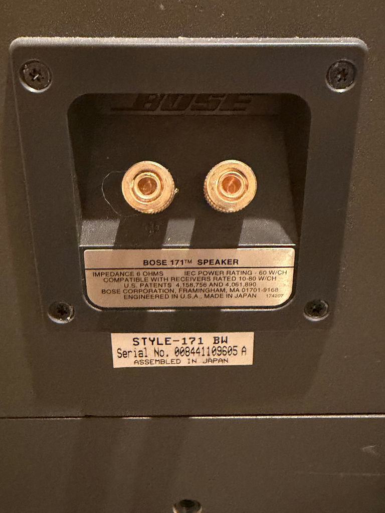 Vintage Bose 171 Bookshelf Speakers - image 6 of 14
