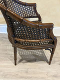 Faux Bamboo Cane Barrel Chairs x 2 - thumbnail 19 of 19