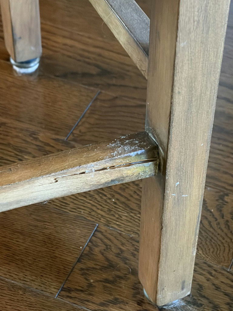 Solid Wooden Desk & Wooden Chair - image 9 of 12