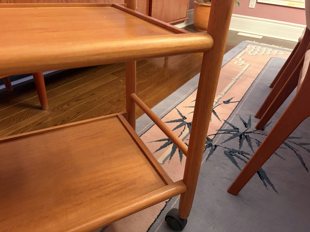 MCM Solid Wood Bar Cart - image 5 of 12