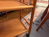 MCM Solid Wood Bar Cart - thumbnail 5 of 12