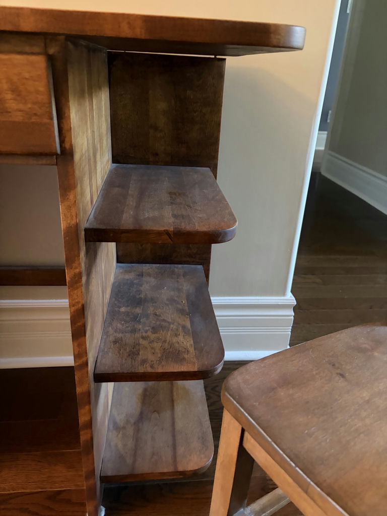 Solid Wooden Desk & Wooden Chair - image 3 of 12