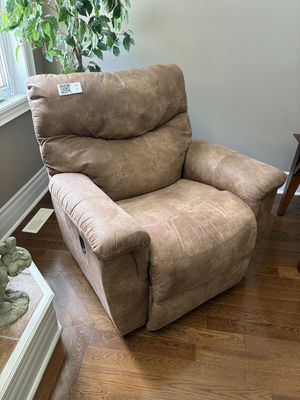 LAZBOY Suede Recliner - Image 1 of 10