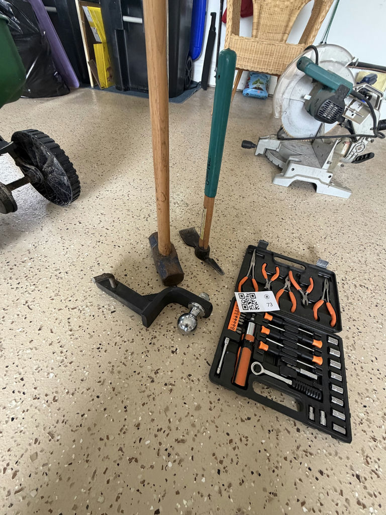 Pick Axe; Sledgehammer; Trailer Hitch and More - image 1 of 10