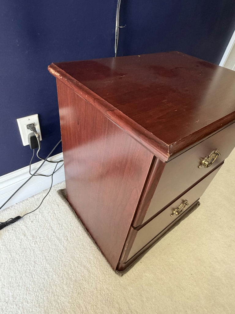 Wooden Nightstand - image 6 of 9