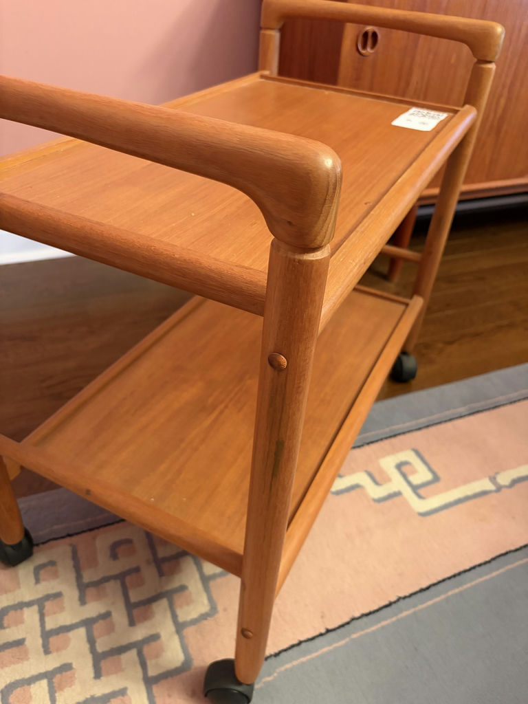 MCM Solid Wood Bar Cart - image 12 of 12