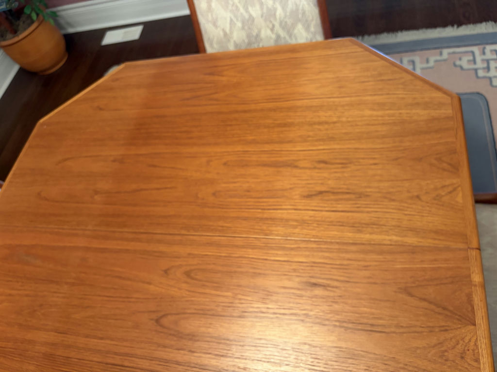 MCM Solid Wood Dining Suite - Table & 6 Chairs - image 13 of 17