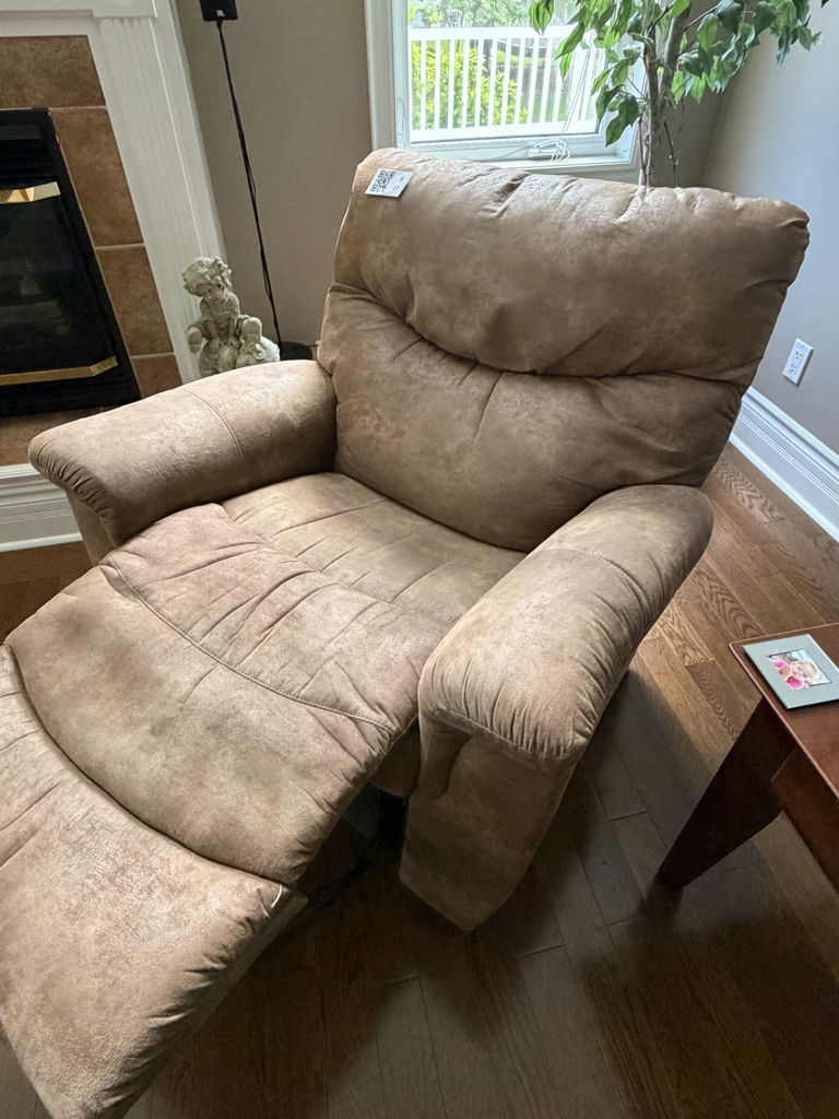 LAZBOY Suede Recliner - image 8 of 10
