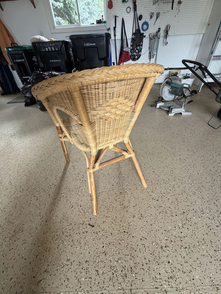 Wicker Arm Chair - image 4 of 5