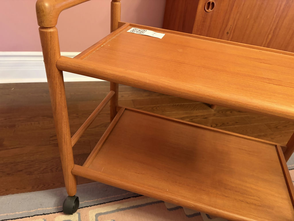 MCM Solid Wood Bar Cart - image 6 of 12