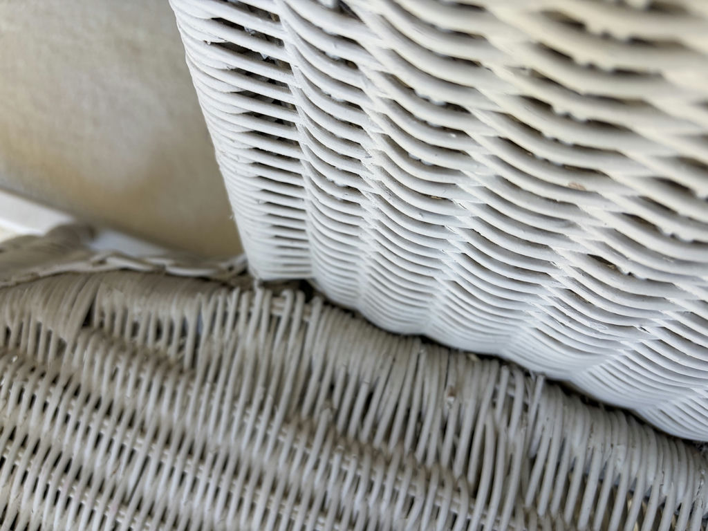 White Wicker Rocking Chair - image 5 of 14