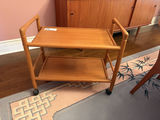 MCM Solid Wood Bar Cart - thumbnail 7 of 12