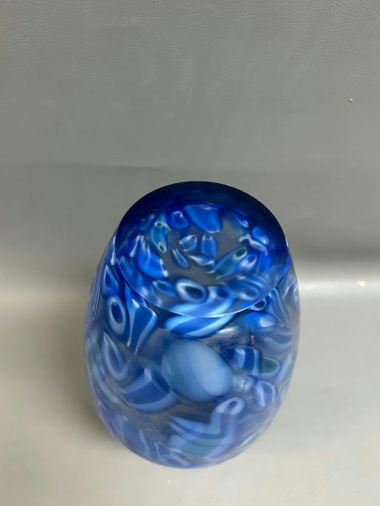 Splatter Art Glass Vase - image 3 of 7