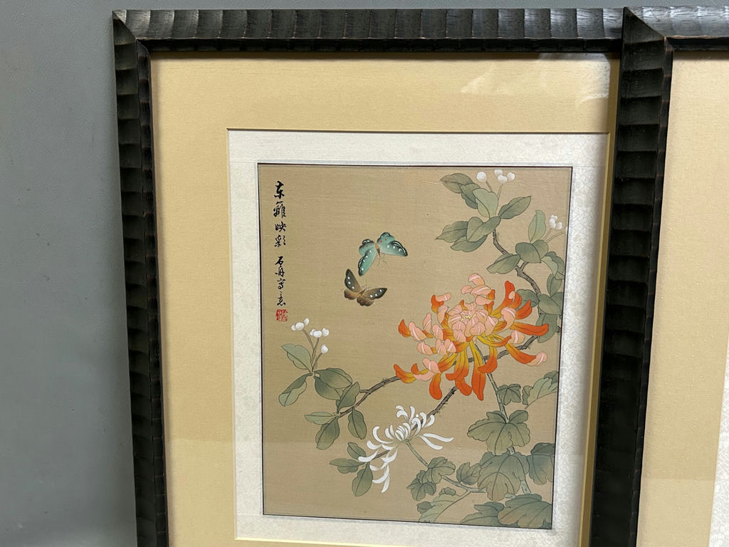 Vintage Chinese Paintings on Silk  - image 4 of 5