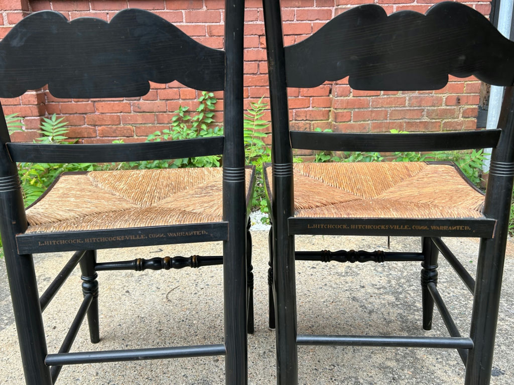 Hitchcock Rush Seat Eagle Back Chairs - image 3 of 6