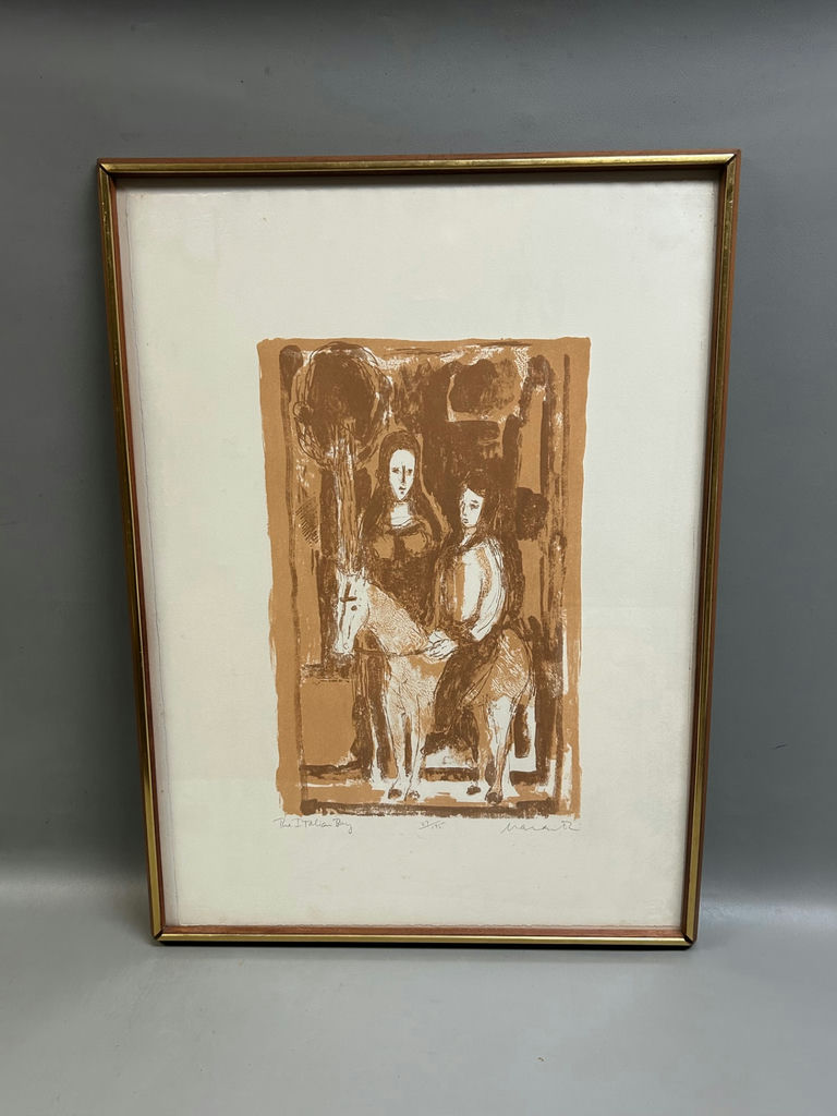 Signed Irving Marantz Lithogrpah "The Italian Boy" - image 2 of 6