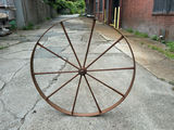 Large Antique Yarn Spinning Wheel - thumbnail 1 of 5
