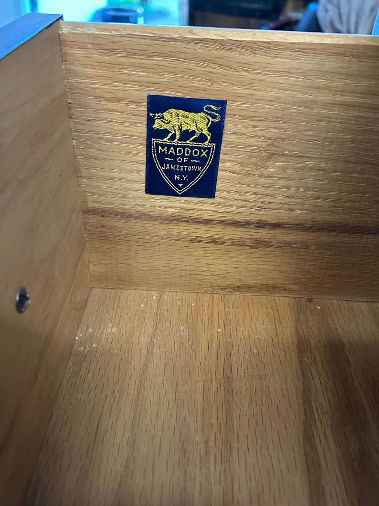 Maddox Furniture Slant Top Secretary Desk Vintage - image 2 of 7