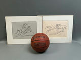 Signed Gouache Painting of Horses - thumbnail 2 of 5