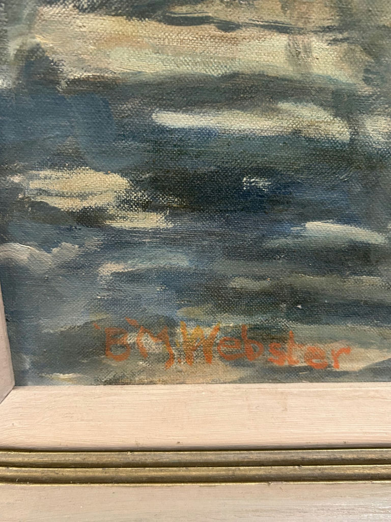 Signed Webster Landscape Oil on Canvas - image 3 of 5