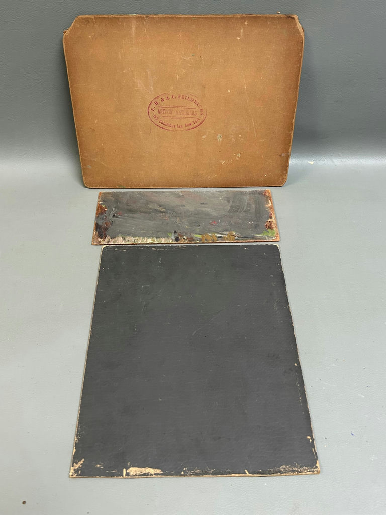 Three Oil Paintings on Board Signed - image 6 of 6