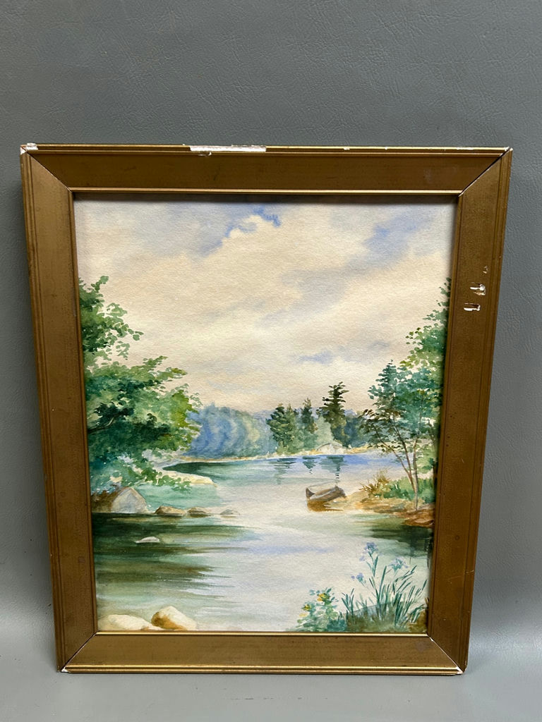 Early 20th Century Watercolor Paintings - image 5 of 6