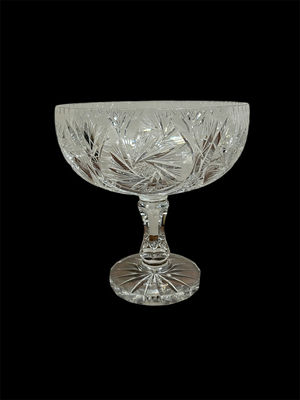 Brilliant Cut Glass Comport  - Image 1 of 7