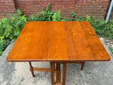 Antique Victorian Tiger Oak Drop Leaf Table - thumbnail 3 of 7
