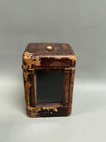 Brass Carriage Clock W/ Leather Case for Tilden Turber Providence RI - thumbnail 6 of 9