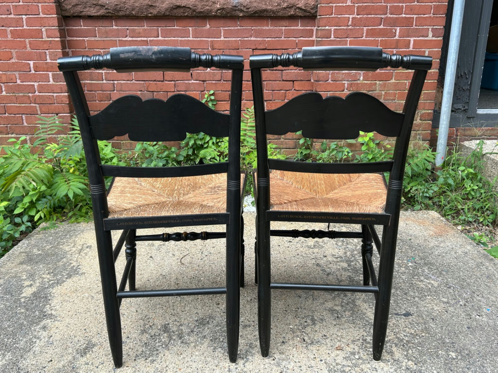 Hitchcock Rush Seat Eagle Back Chairs  - image 4 of 6