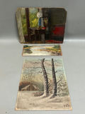 Three Oil Paintings on Board Signed  - thumbnail 1 of 6