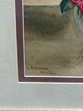 Still Life Watercolor Floral Bouquet Painting Signed  - thumbnail 2 of 5