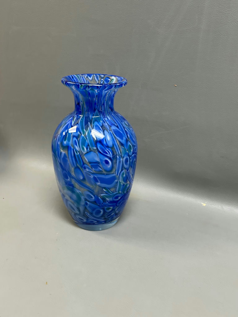 Splatter Art Glass Vase - image 5 of 7