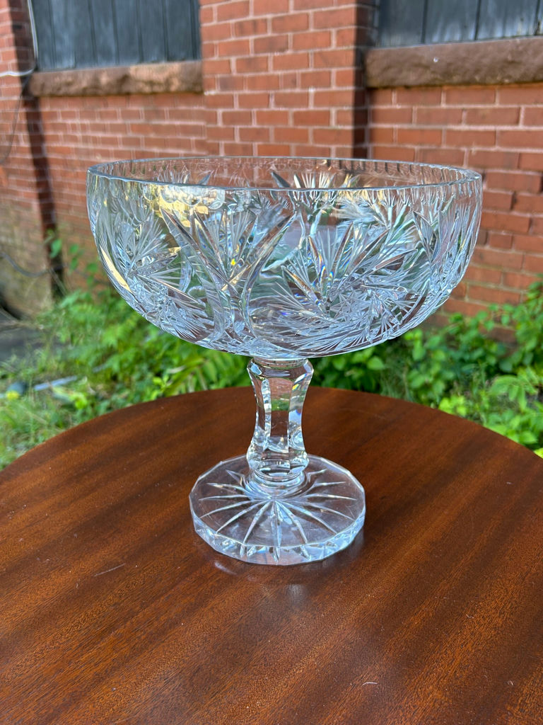 Brilliant Cut Glass Comport - image 5 of 7