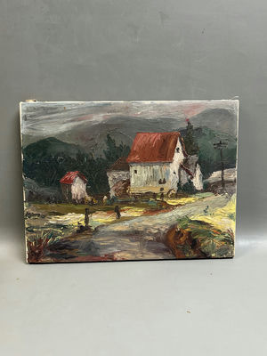 Oil on Canvas Landscape Impressionism Signed - Image 1 of 5
